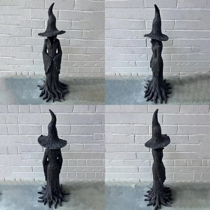 🧙‍♀️💫Hand-Painted Enchanting Witch Statue: The Guardian of Your Home (✨Same as in the video)💋