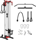 Wall Mount Cable Station, Cable Crossover Machine with Dual Pulley System and 18 Adjustable Positions for Home Gym Fitness Equipment🔥