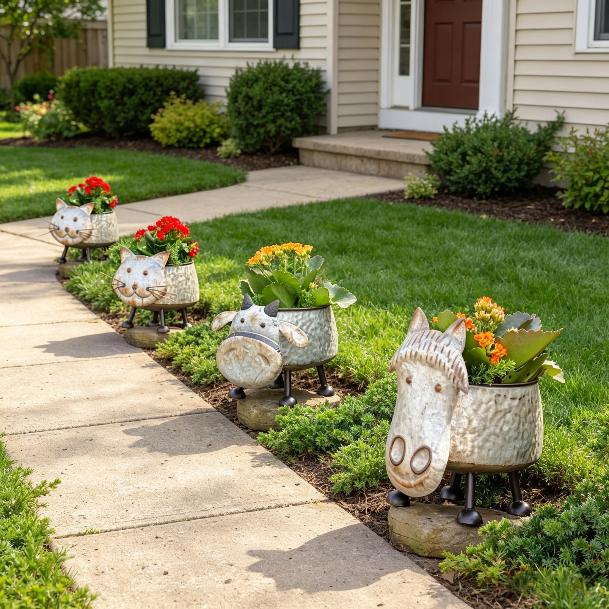 Farmhouse Barnyard Animal Planter Collection💋