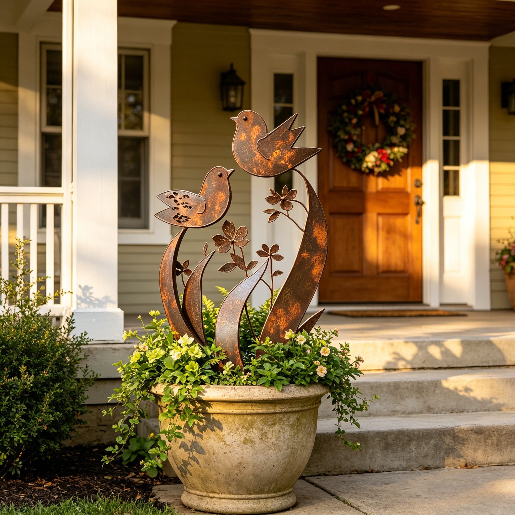 🦋🦋2026 Mother's Day Gifts 50% Off--💖🎁Bird & Wildflower Metal Garden Stake💋