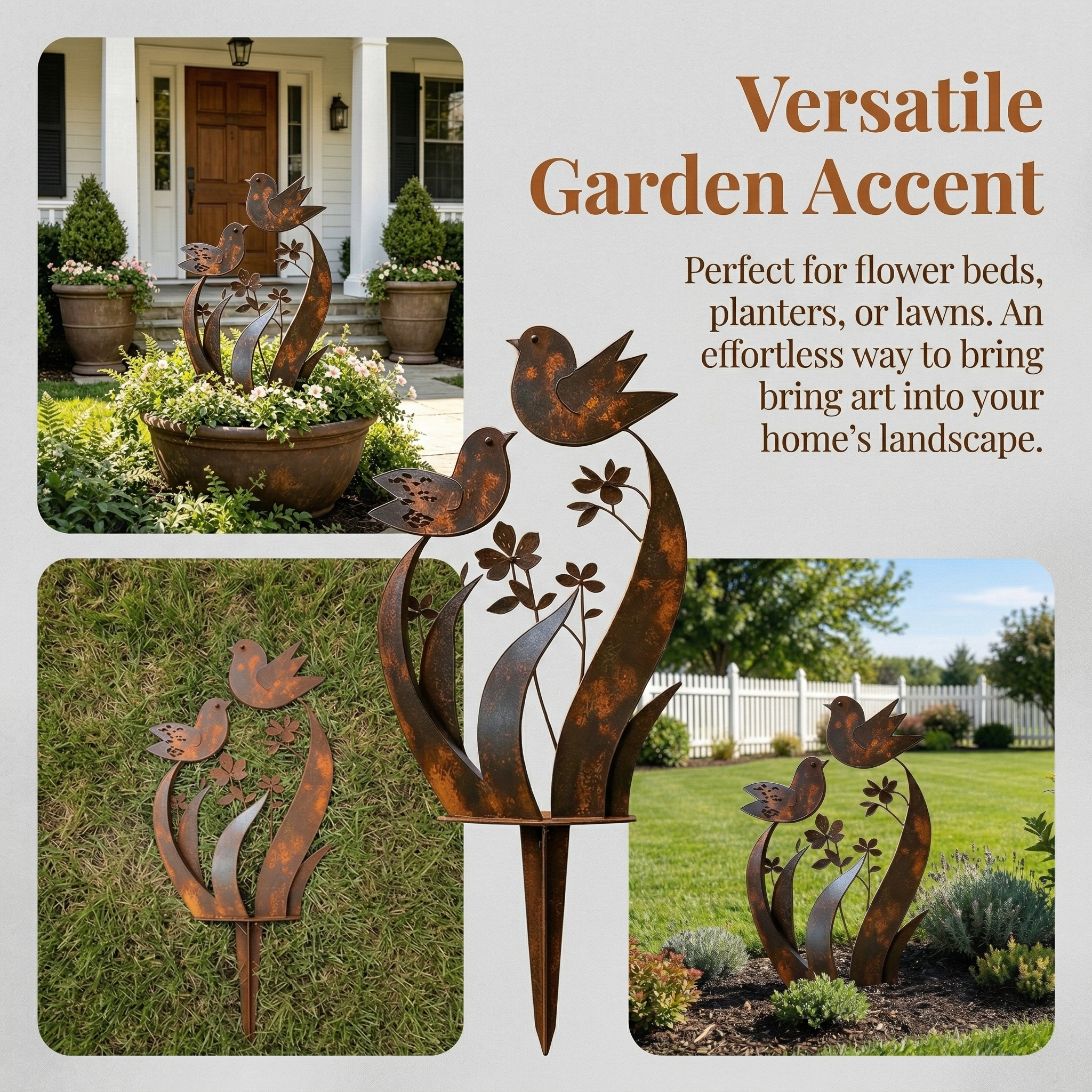 🦋🦋2026 Mother's Day Gifts 50% Off--💖🎁Bird & Wildflower Metal Garden Stake💋