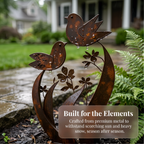 🦋🦋2026 Mother's Day Gifts 50% Off--💖🎁Bird & Wildflower Metal Garden Stake💋