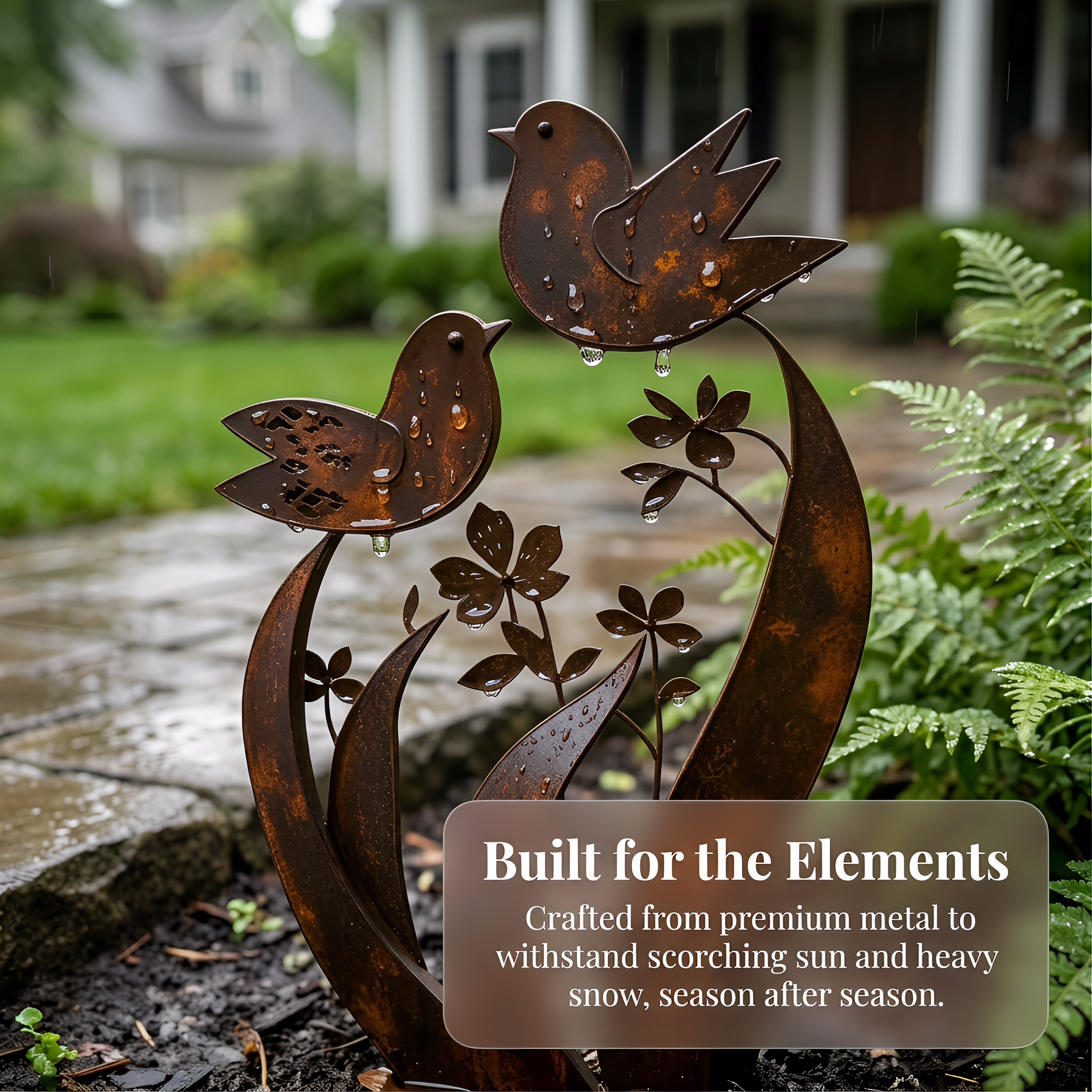 🦋🦋2026 Mother's Day Gifts 50% Off--💖🎁Bird & Wildflower Metal Garden Stake💋