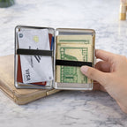 🔥LAST DAY 60% OFF - 👛Vintage Art Deco Versatile Card & Cash Case With RFID Protection🚫💋