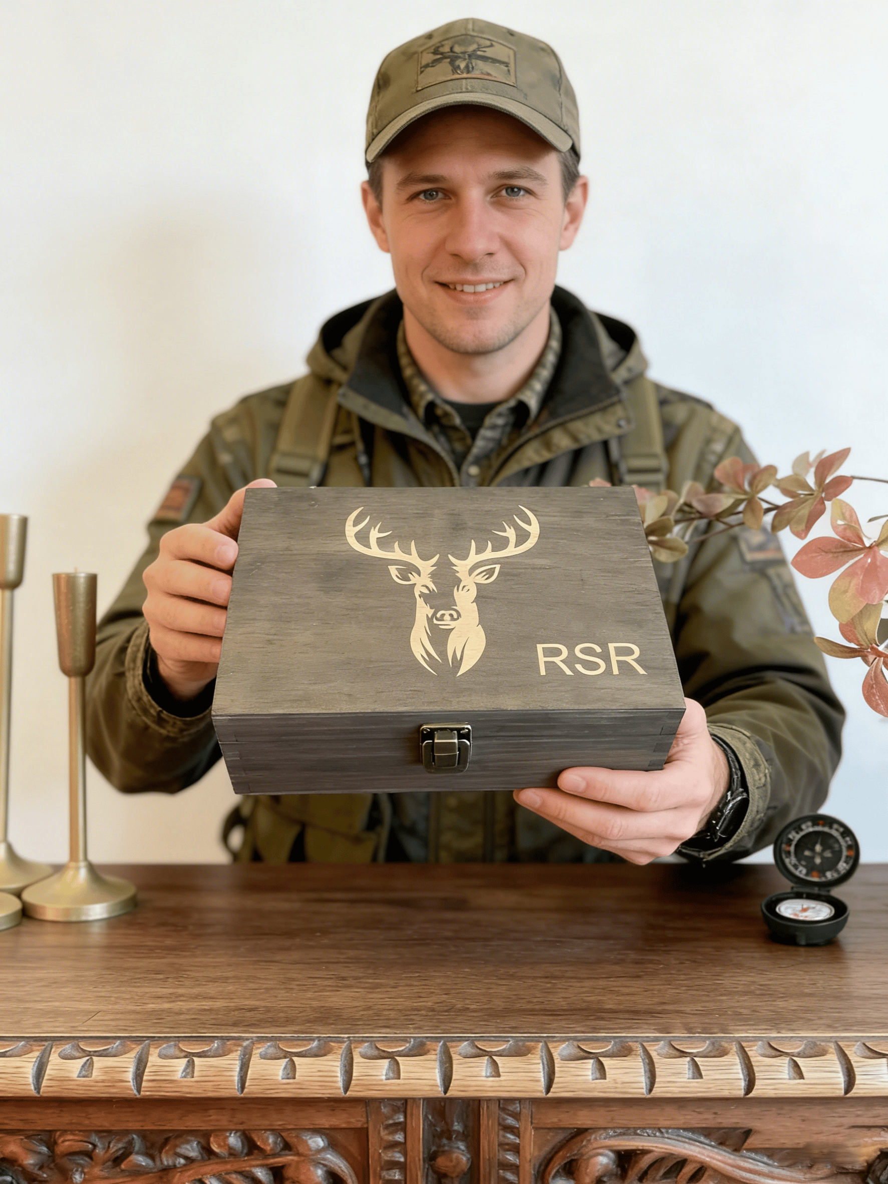 ⏰hours Sale: Save 49%-✨100% Handcrafted Solid Wood Hunting Memory Box (Basic)💋