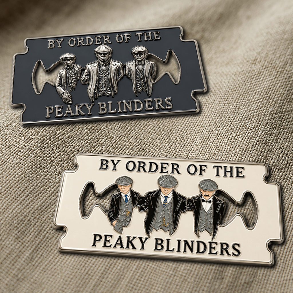 Peaky Blinders Razor Blade Button Pin💋