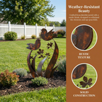 🦋🦋2026 Mother's Day Gifts 50% Off--💖🎁Bird & Wildflower Metal Garden Stake💋