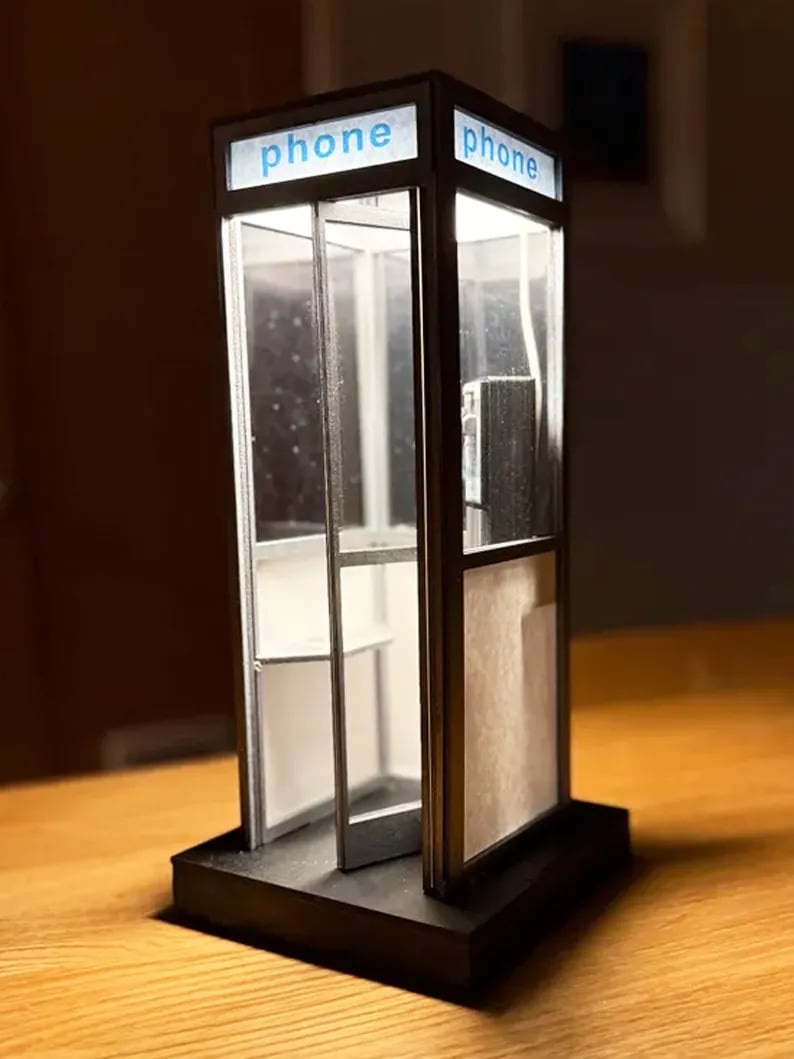 🔥Last Day 49% OFF - ☎️Retro Vintage Tall PhoneBooth Lamp💋