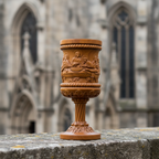 Boxwood "Last Supper" Chalice  Hand-Carved Communion Cup | Eternal Symbol of Redemption & Fellowship💋