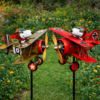 Snoopy 75th Birthday Rain Gauge Garden Stake ＆Garden Windmill💋