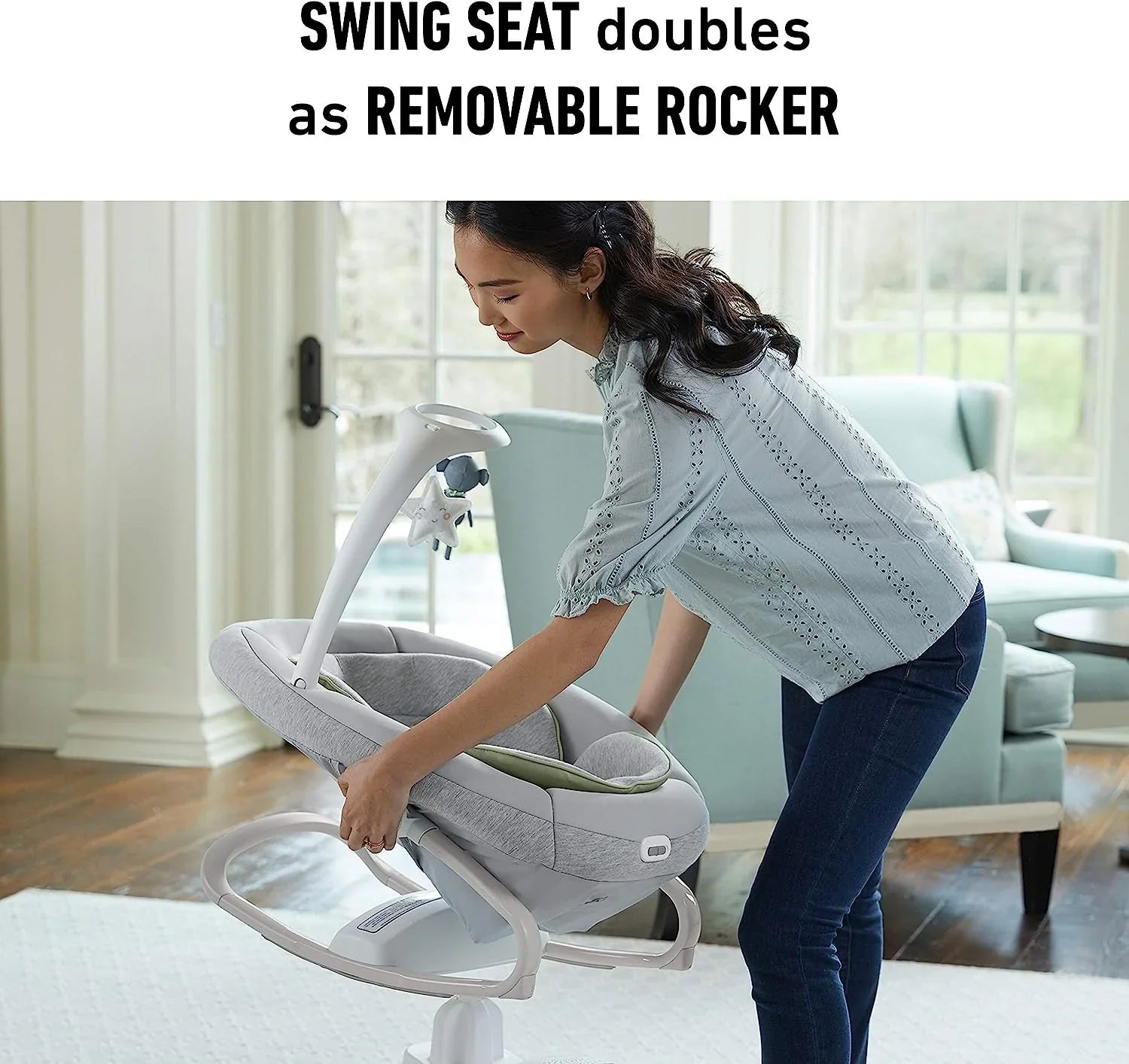 Versatile Baby Swing & Portable Rocker💋