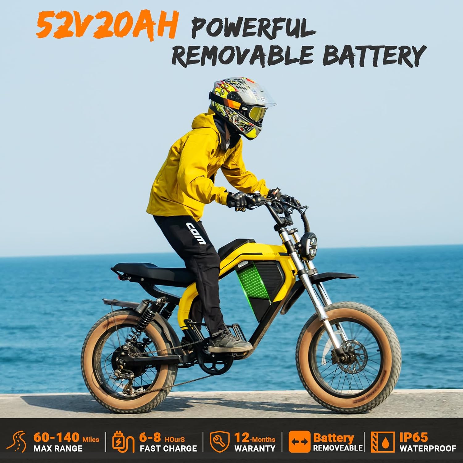 Electric Bike for Adults/Teen,2000W/3000W Peak Dual Motor,37.5/32 MPH, 48V/52V, 20AH-40AH Dual Battery Ebike,80/160 Miles 20" Fat Tire Electric Dirt bike,Electric Moped Ebike for Adults💋