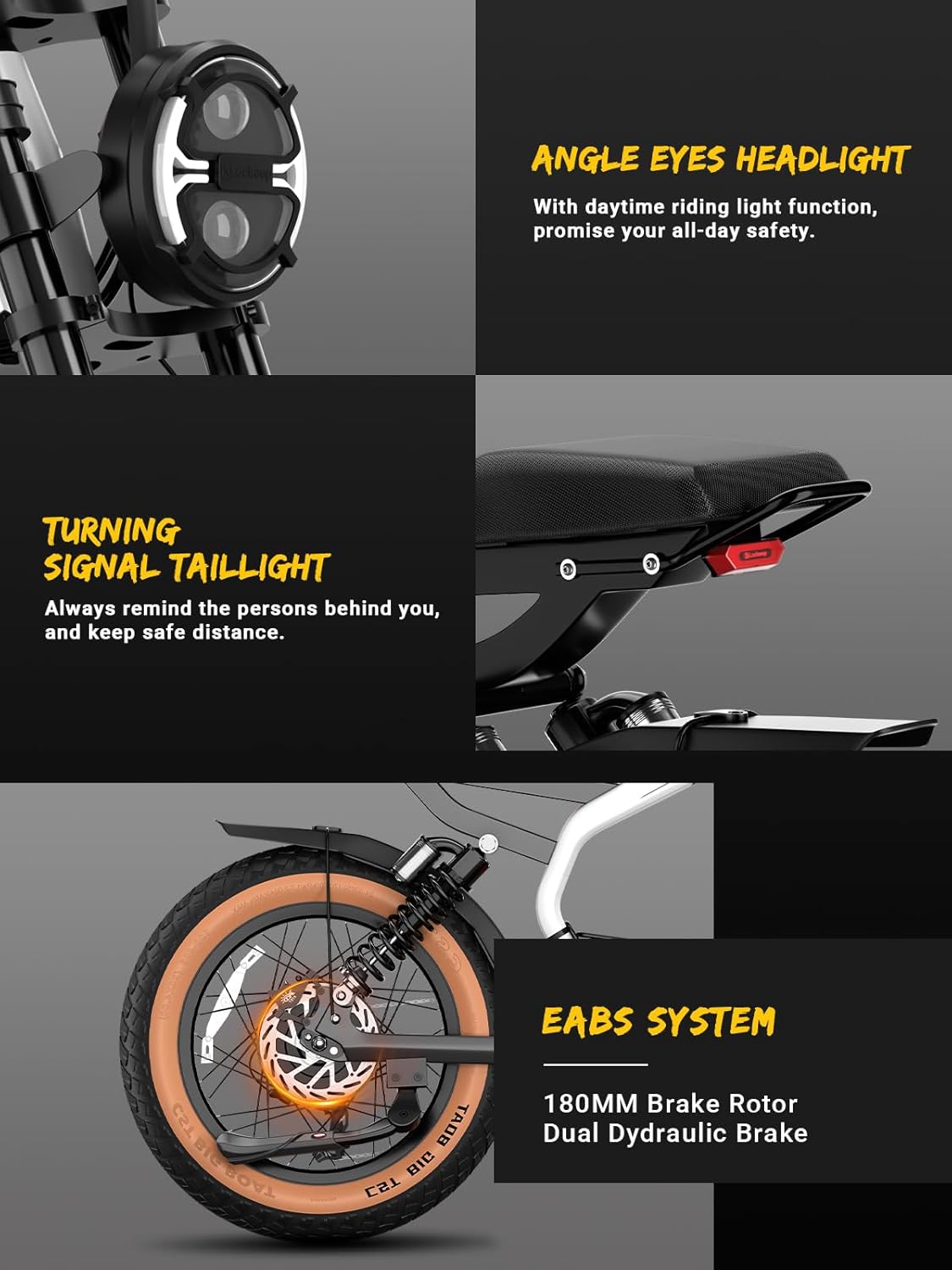 Electric Bike for Adults/Teen,2000W/3000W Peak Dual Motor,37.5/32 MPH, 48V/52V, 20AH-40AH Dual Battery Ebike,80/160 Miles 20" Fat Tire Electric Dirt bike,Electric Moped Ebike for Adults💋