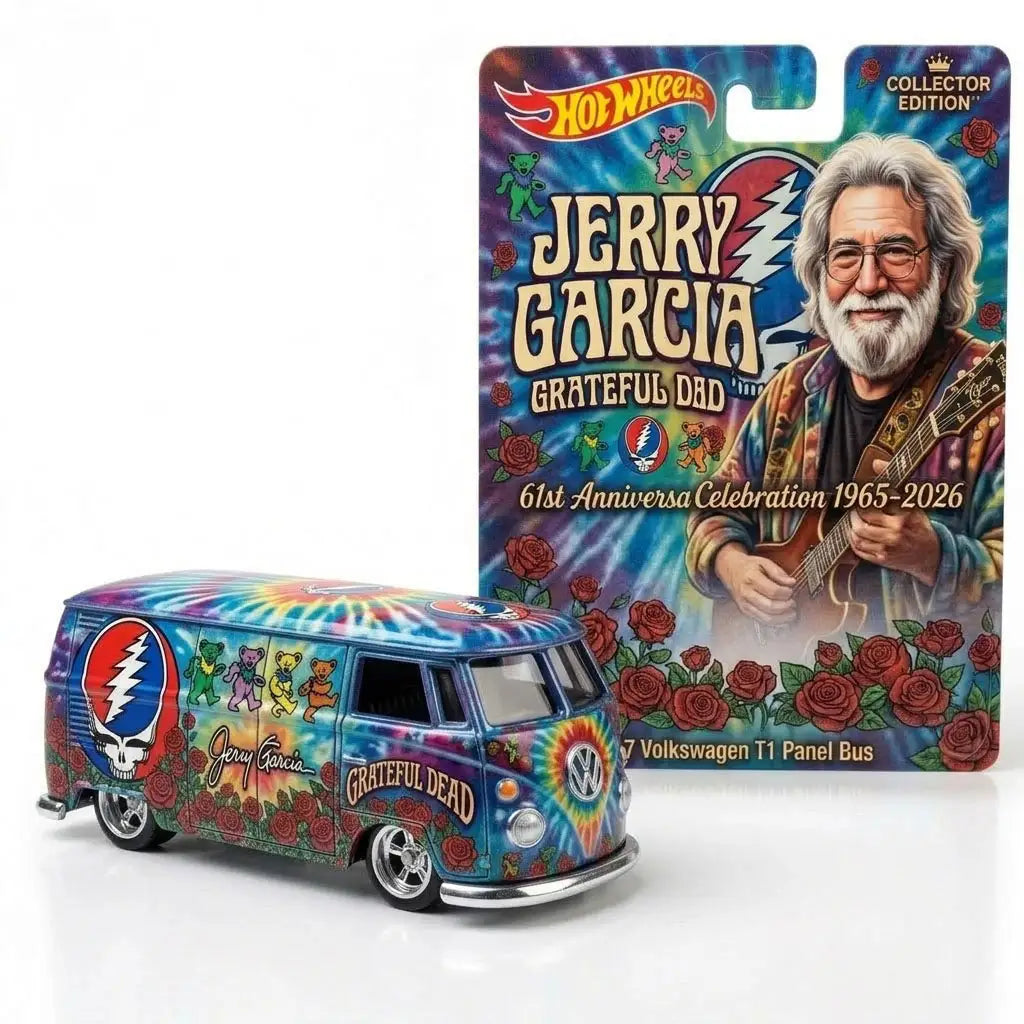 Hot Wheels Jerry Garcia 61st Anniversary Collector Bus💋