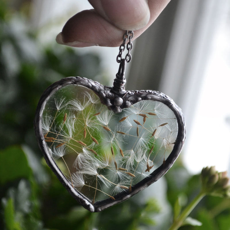 Handmade Dandelion Make-A-Wish Necklace💋