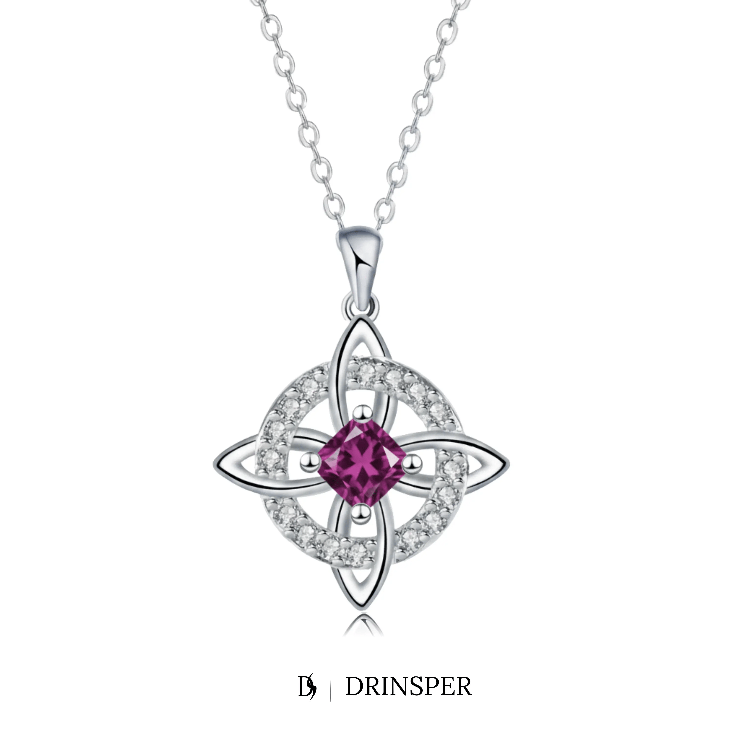Mystical Birthstone Witches Knot Necklace – Natural Crystal🔮💞Protect Your Loved Ones💋