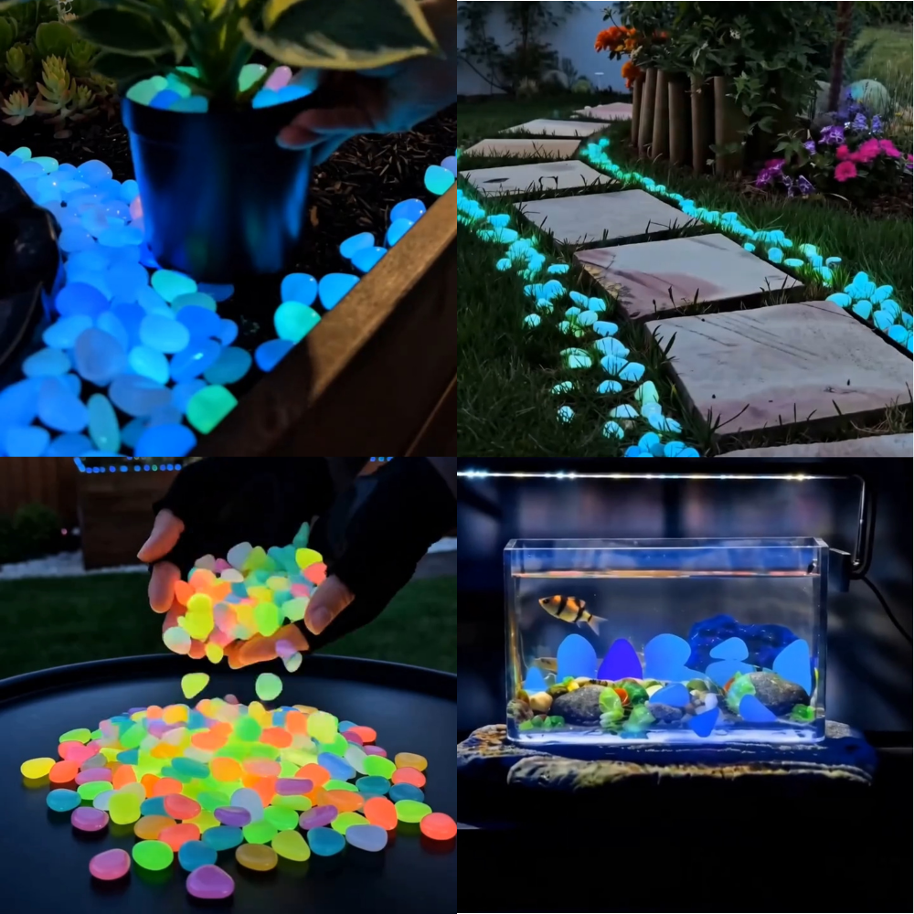 💥LAST DAY SALE 50%OFF💥🌈Colorful Glow-in-the-Dark Garden Stones💋