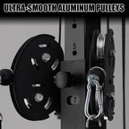 Wall Mount Cable Station, Cable Crossover Machine with Dual Pulley System and 18 Adjustable Positions for Home Gym Fitness Equipment🔥