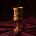 Boxwood "Last Supper" Chalice  Hand-Carved Communion Cup | Eternal Symbol of Redemption & Fellowship💋