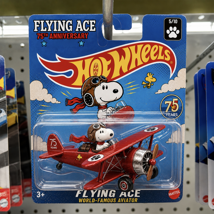 Hot Wheels Snoopy Flying Ace – 75th Anniversary Edition💋