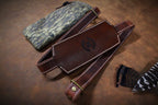 🎯🦃 Leather wild turkey toter sling with vintage turkey stamp engraving💋