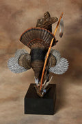 Miniature Wild Turkey Carved Hanging Ornament💋
