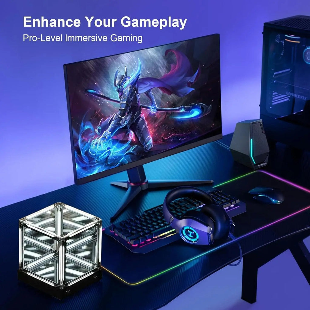 4D RGB Infinity Mirror Cube Light - Wireless Rechargeable Abyss Lamp💋
