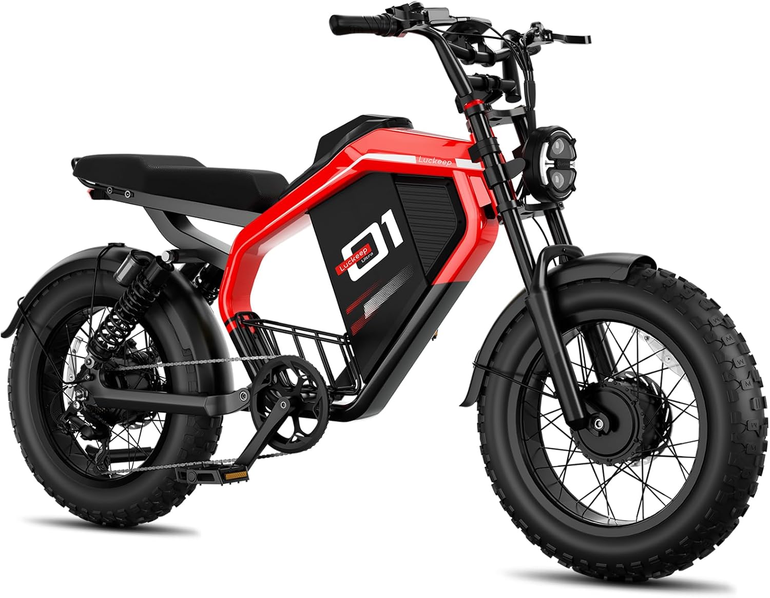 Electric Bike for Adults/Teen,2000W/3000W Peak Dual Motor,37.5/32 MPH, 48V/52V, 20AH-40AH Dual Battery Ebike,80/160 Miles 20" Fat Tire Electric Dirt bike,Electric Moped Ebike for Adults💋