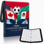 ⚽ 2026 Soccer Card Collection Binder – Zipper Trading Card Album Holder for Football Fans & Collectors 💋
