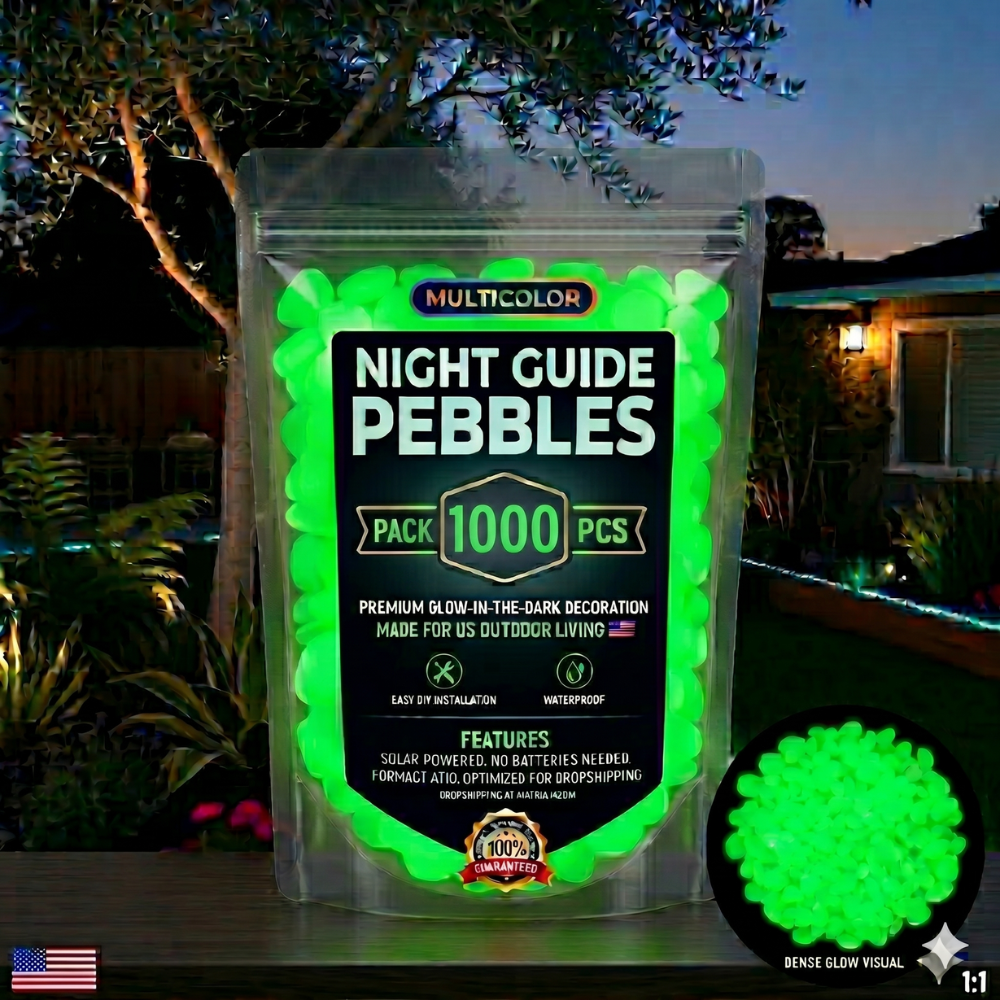 💥LAST DAY SALE 50%OFF💥🌈Colorful Glow-in-the-Dark Garden Stones💋