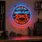 ⚡This Is My Happy Place Neon Garage Sign💋