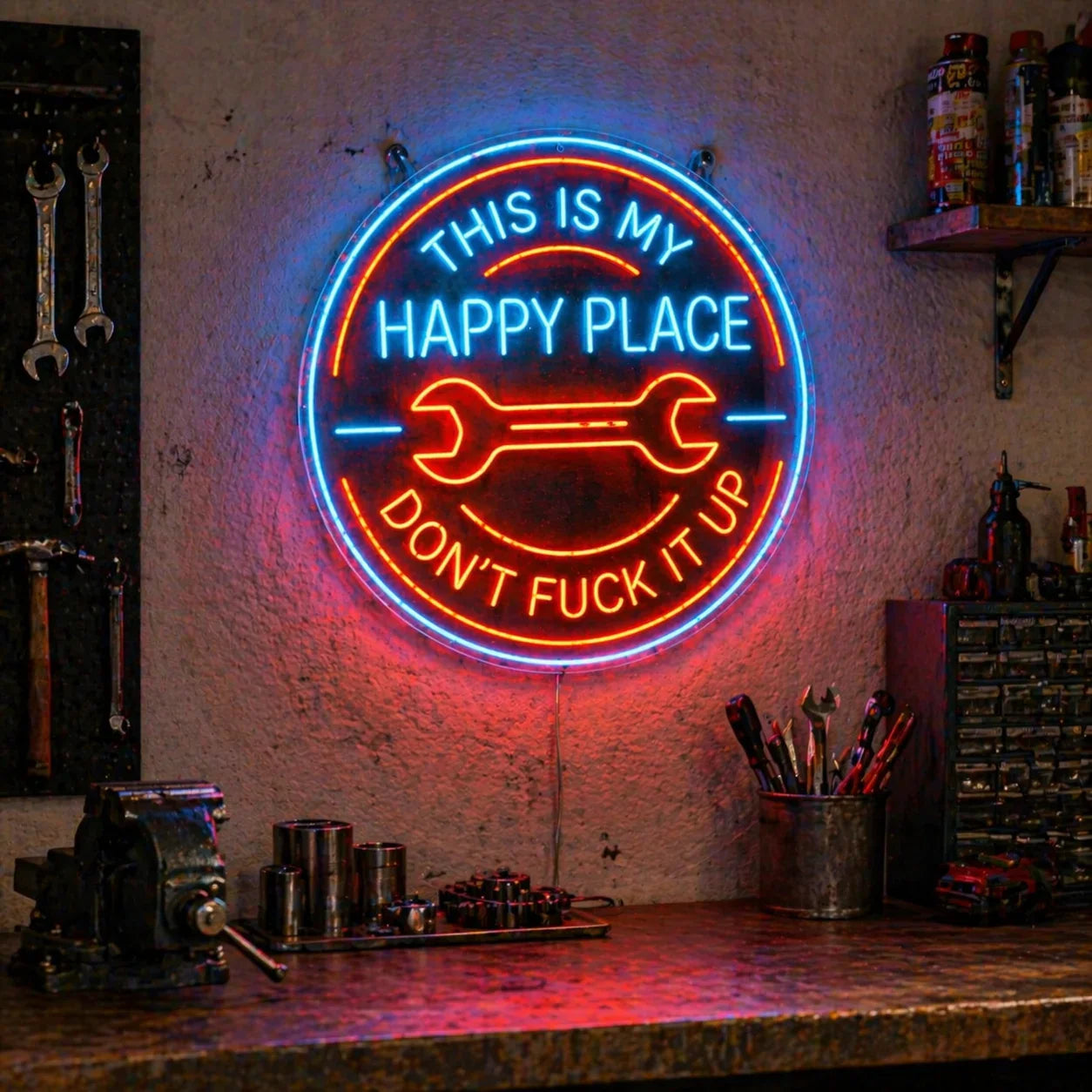 ⚡This Is My Happy Place Neon Garage Sign💋