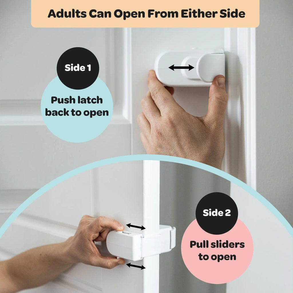 The Snap-On Door Lock Kids Can't Reach or Defeat - No Tools or Adhesives Required💋