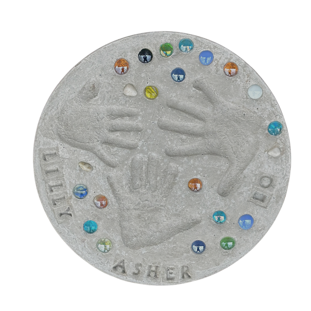 DIY Handprint & Footprint Stepping Stone Kit — Create Personalized Keepsakes & Garden Decor💋
