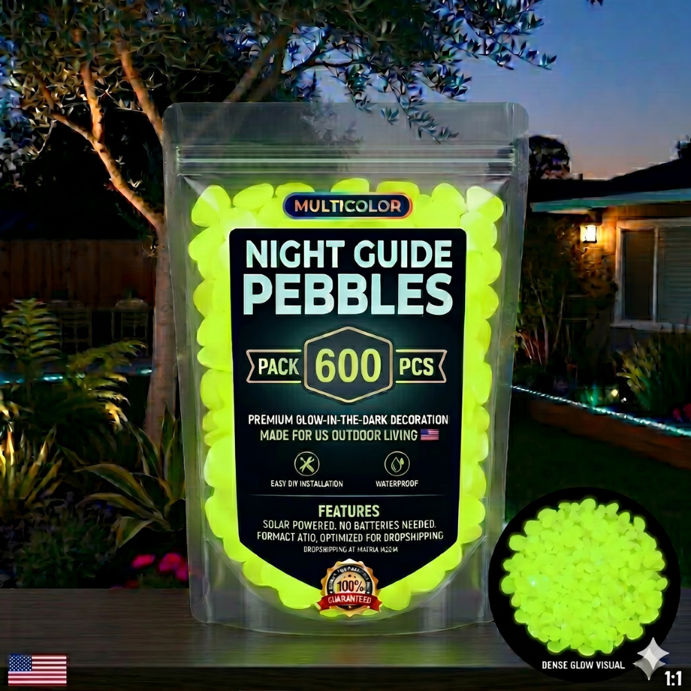 💥LAST DAY SALE 50%OFF💥🌈Colorful Glow-in-the-Dark Garden Stones💋