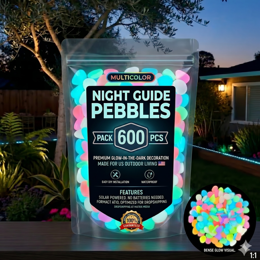 💥LAST DAY SALE 50%OFF💥🌈Colorful Glow-in-the-Dark Garden Stones💋
