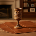 Boxwood "Last Supper" Chalice  Hand-Carved Communion Cup | Eternal Symbol of Redemption & Fellowship💋