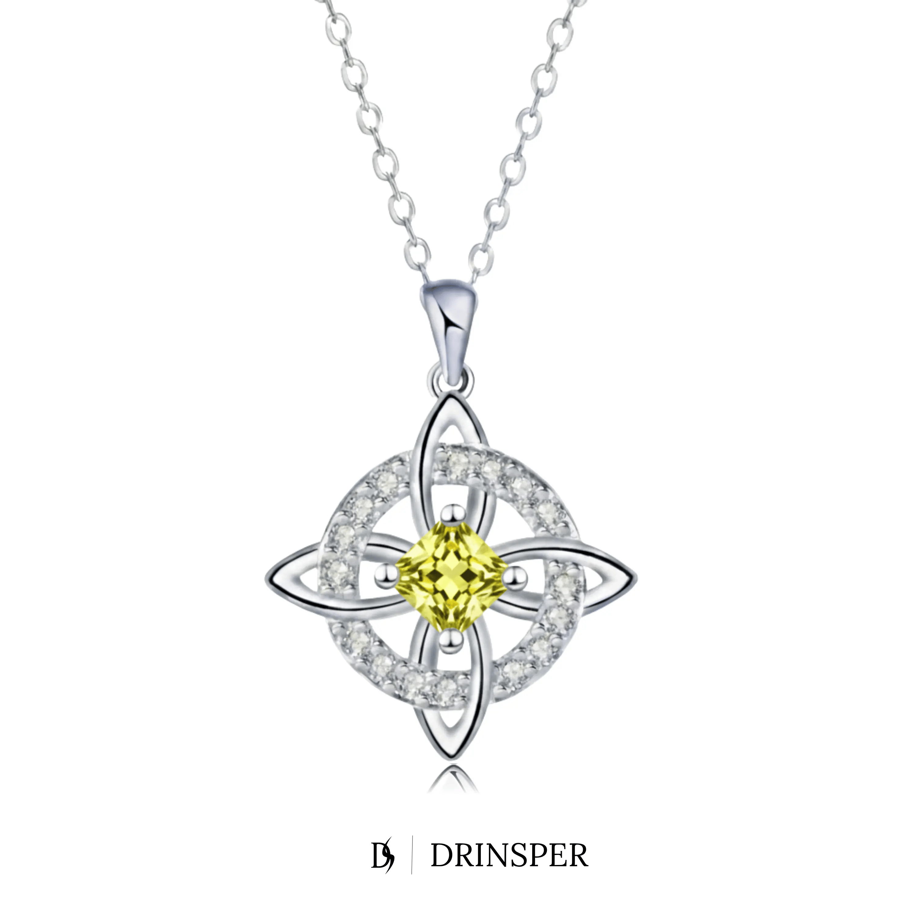 Mystical Birthstone Witches Knot Necklace – Natural Crystal🔮💞Protect Your Loved Ones💋