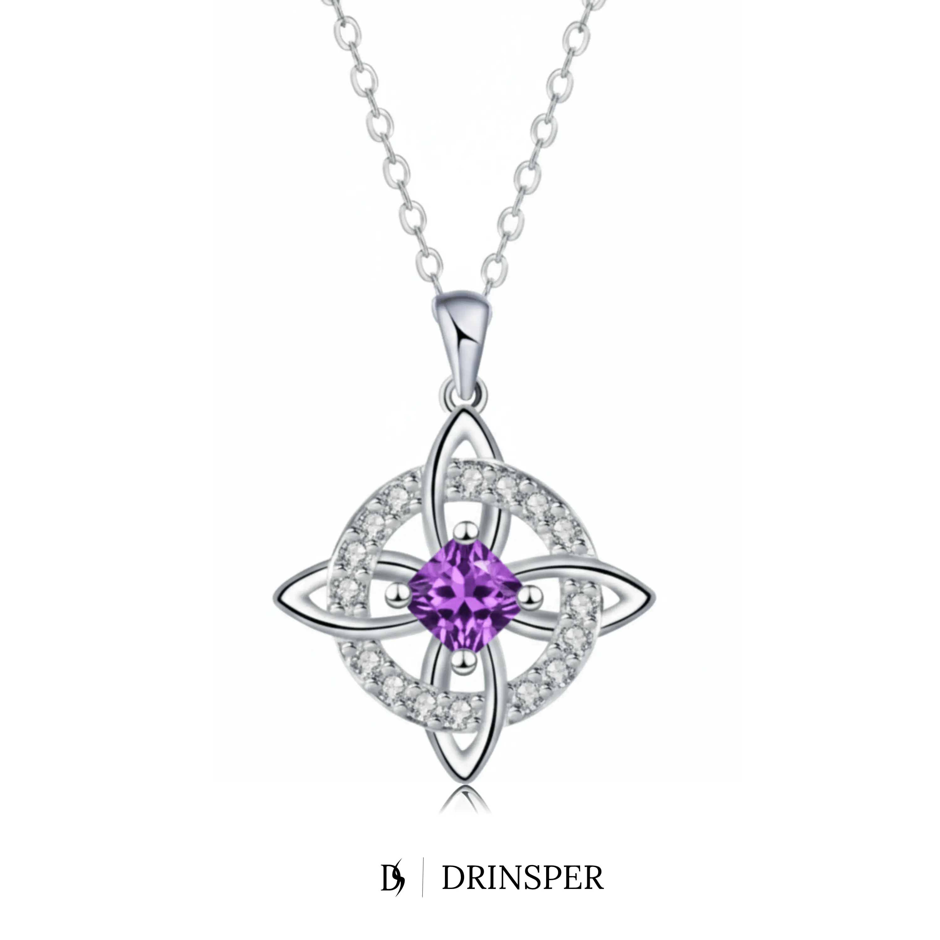 Mystical Birthstone Witches Knot Necklace – Natural Crystal🔮💞Protect Your Loved Ones💋