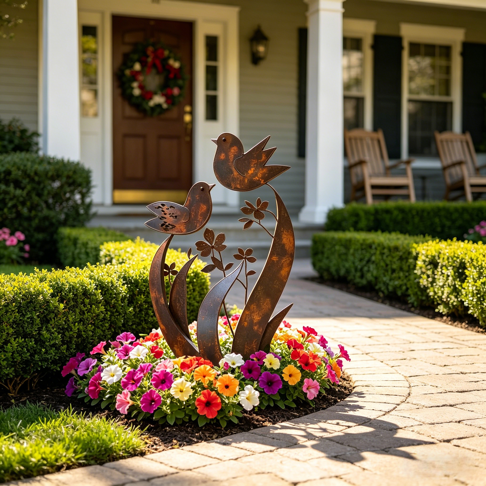 🦋🦋2026 Mother's Day Gifts 50% Off--💖🎁Bird & Wildflower Metal Garden Stake💋