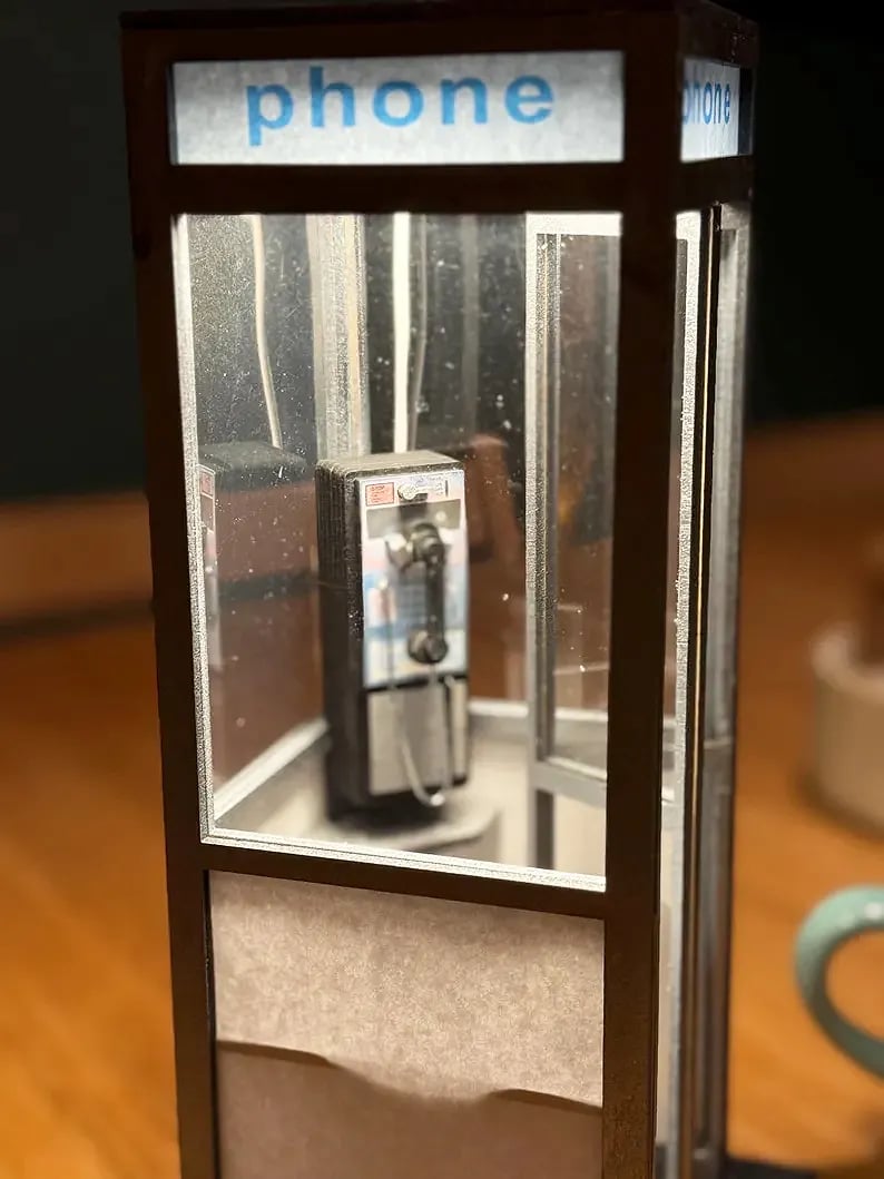 🔥Last Day 49% OFF - ☎️Retro Vintage Tall PhoneBooth Lamp💋