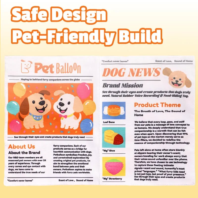 🔥Hot Sale 49% OFF🌟📰 Durable Newspaper Dog Toy💋
