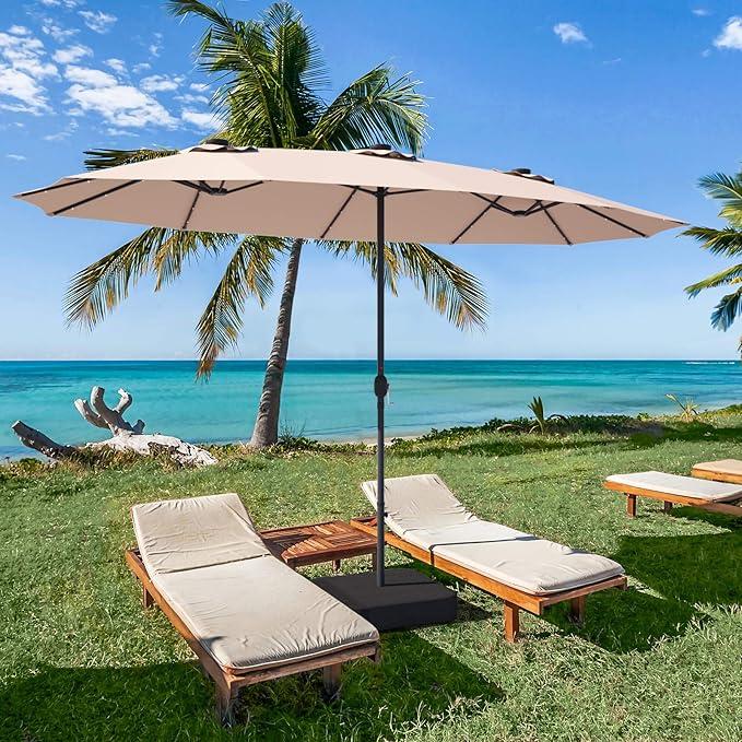 🔥Last day 49% discount- Solar LED Patio Double-Sided Umbrella🔥