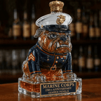 👑 Marine Corps The 250th Anniversary Devil Dog Whiskey Bottle💋