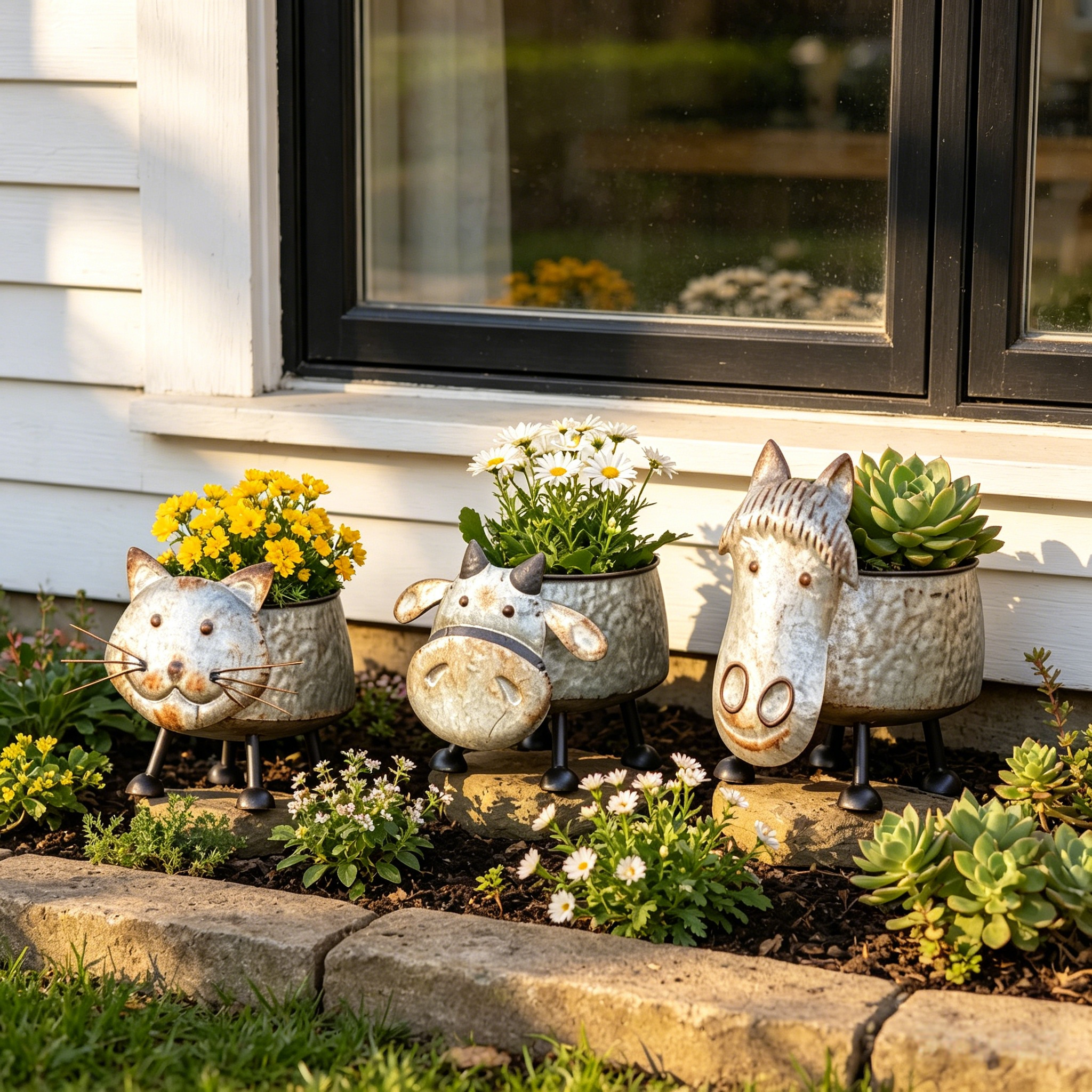 Farmhouse Barnyard Animal Planter Collection💋