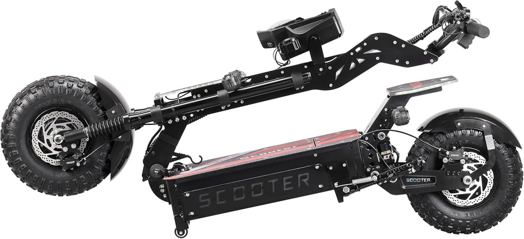T90 Pro Electric Scooter for Adults, 10000W Dual Motor, 68 MPH Max Speed, 72V Removable Battery, 14" Off-Road Tires 800lbs Max Load, Music Light, Waterproof, 65 Mile Range, Fast E-Scooter👄