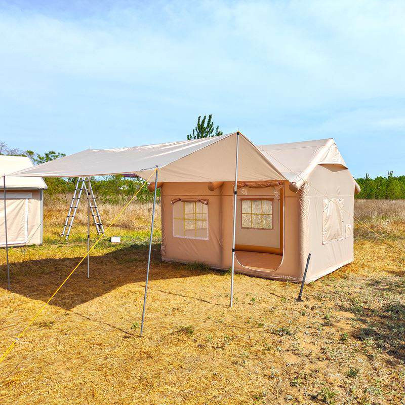 🎉⚡Hot Sale⚡Waterproof Light Weight Oxford Cloth Automatic Inflatable Tent With Camping Equipment💋