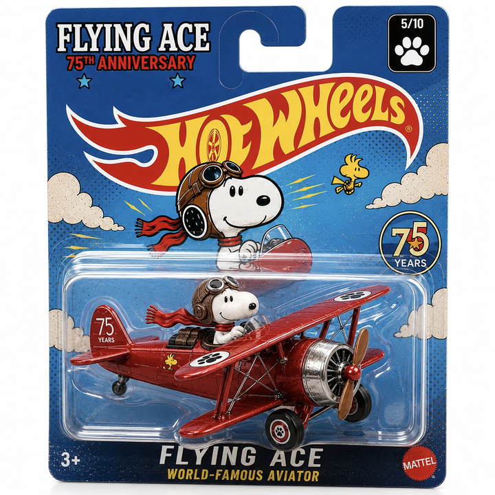 Hot Wheels Snoopy Flying Ace – 75th Anniversary Edition💋