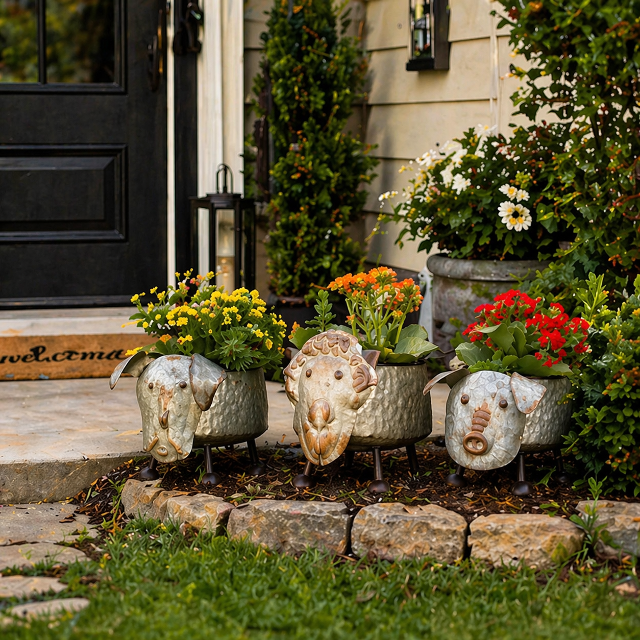 Farmhouse Barnyard Animal Planter Collection💋
