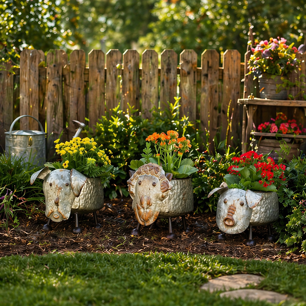 Farmhouse Barnyard Animal Planter Collection💋